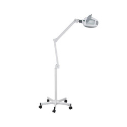 Professionell LED-förstoringslampa med justerbar arm och hjulbas