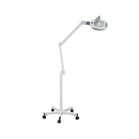 Professionell LED-förstoringslampa med justerbar arm och hjulbas