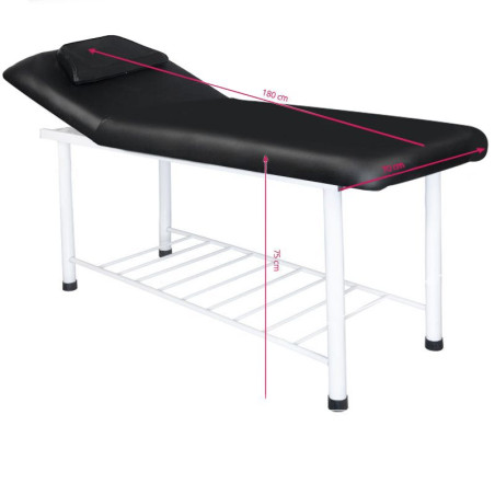 Massagebänk med vitt underrede