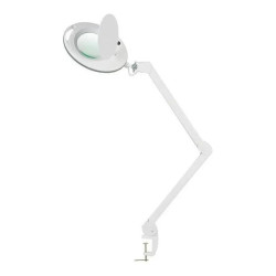 LED-förstoringslampa med klämfäste och rörlig arm, 5 dioptrier