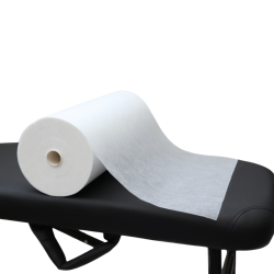 Bänkpapper 75 cm x 195m monterat på bänk – engångsskydd