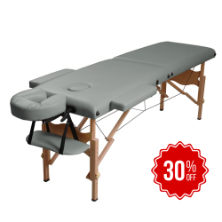 Träbänk, grå 55cm
