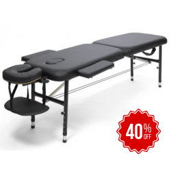 Aluminiumbänk svart