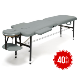 Aluminiumbänk grå, 55cm